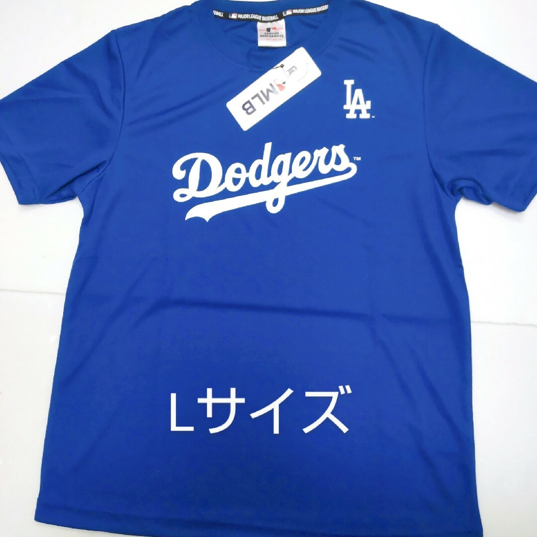 MLB メジャーリーグ ドジャース Tシャツ 青 ブルー Lサイズ メンズのトップス(Tシャツ/カットソー(半袖/袖なし))の商品写真