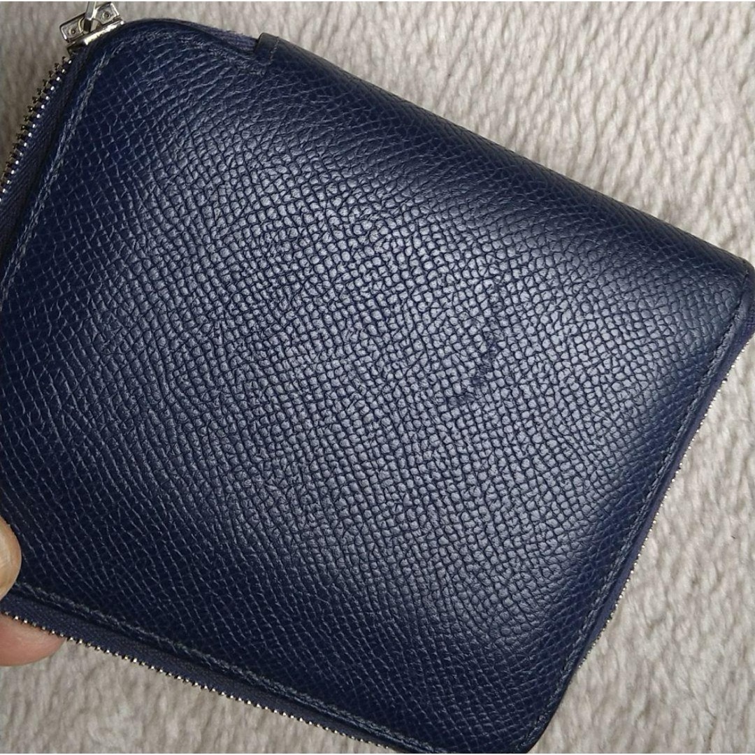 Hermes(エルメス)の【HERMES】エルメス財布アザップコンパクトシルクイン■ネイビーブルー水色系 メンズのファッション小物(折り財布)の商品写真