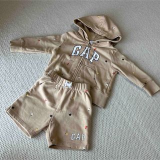 ベビーギャップ(babyGAP)のギャップ　ベビー　スウェット　セットアップ　パーカー　ショートパンツ　80(その他)