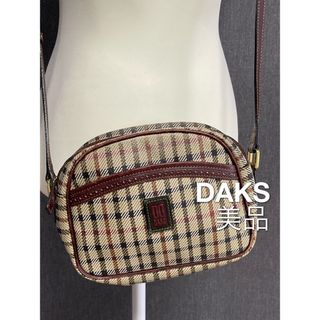 ダックス　DAKS ショルダーバッグ　ベージュ　チェック　美品