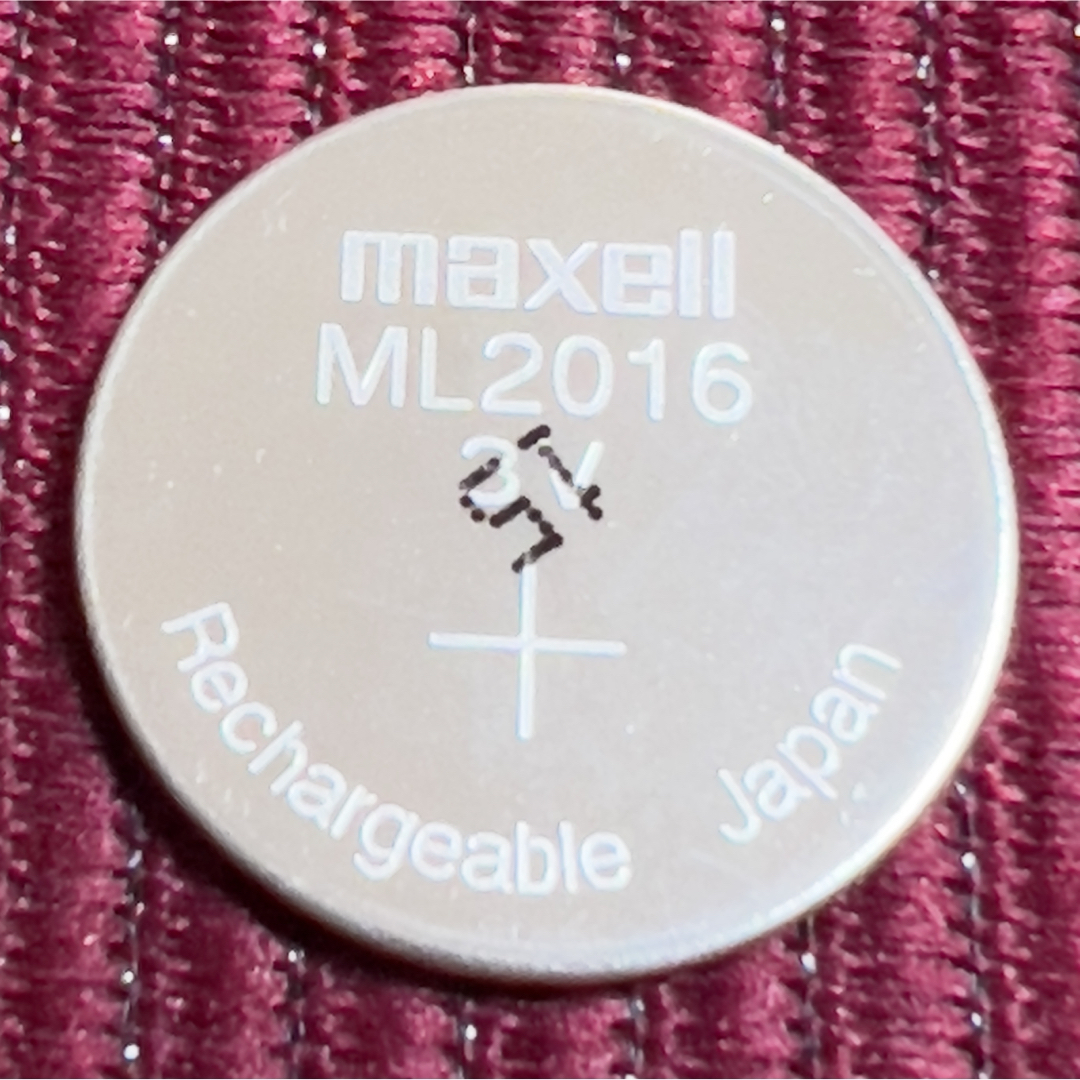 maxell(マクセル)の郵送 マクセル ML2016 二次電池 カシオに メンズの時計(腕時計(デジタル))の商品写真