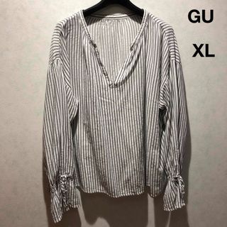 GU - GU キャンディスリーブブラウス(長袖)XL