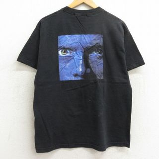 L★古着 半袖 ビンテージ ロック バンド Tシャツ メンズ 00年代 00s ブルーマングループ コットン クルーネック 黒 ブラック 24apr13 中古(Tシャツ/カットソー(半袖/袖なし))