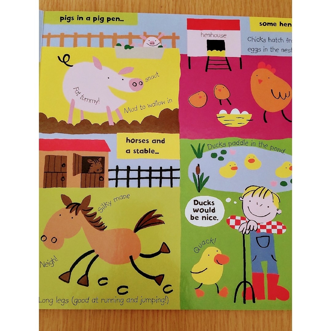 英語ペーパークラフトブック 農場 エンタメ/ホビーの本(絵本/児童書)の商品写真
