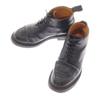 【中古】トリッカーズ Tricker's Uチップ レースアップブーツ ブラック【サイズ5 Fitting5】【レディース】(ブーツ)