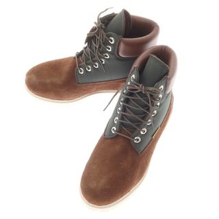 ティンバーランド(Timberland)の【中古】【未使用】ティンバーランド Timberland HERITAGE LACE UP スエード コンビ 6インチブーツ ブラウンxグリーン【サイズUS8 W】【メンズ】(ブーツ)