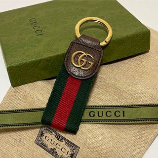 Gucci - 750✨美品✨グッチ キーリング オフィディア シェリーライン GGマーモント