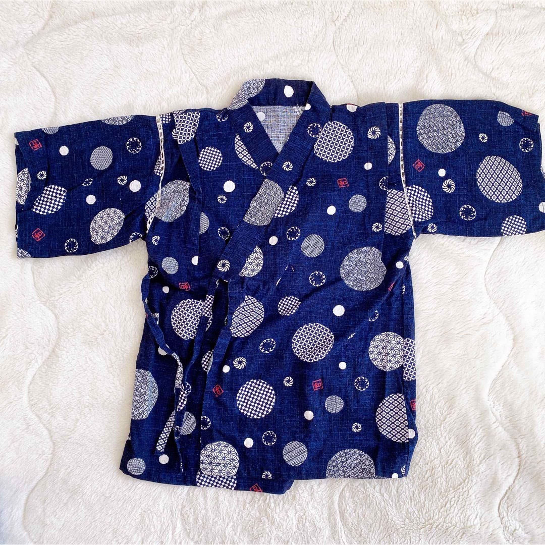 甚平　130 キッズ/ベビー/マタニティのキッズ服男の子用(90cm~)(甚平/浴衣)の商品写真