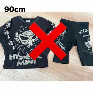 ヒステリックミニ(HYSTERIC MINI)の84.ヒスミニ　90cmセット(Tシャツ/カットソー)