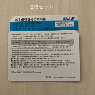 エーエヌエー(ゼンニッポンクウユ)(ANA(全日本空輸))のANA 株主優待　2枚セット(航空券)