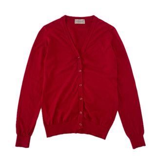 JOHN SMEDLEY - 美品 JOHN SMEDLEY ジョンスメドレー Vネック コットンカーディガン