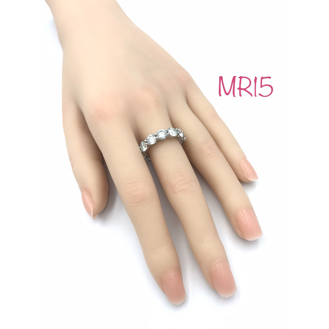 MR15／ 11.5号5㎜ フルエタニティ モアサナイト リング♡シルバー925 レディースのアクセサリー(リング(指輪))の商品写真