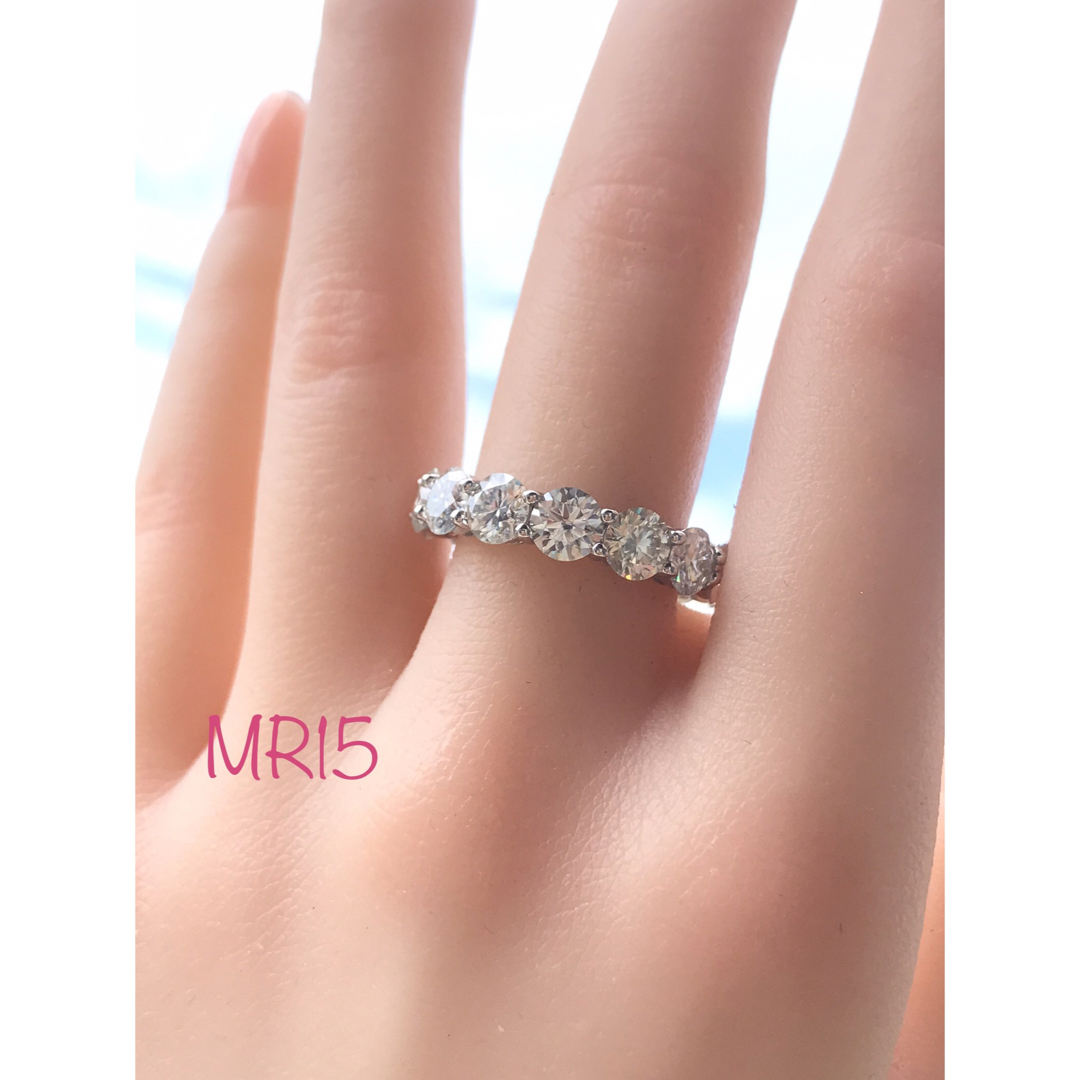 MR15／ 11.5号5㎜ フルエタニティ モアサナイト リング♡シルバー925 レディースのアクセサリー(リング(指輪))の商品写真