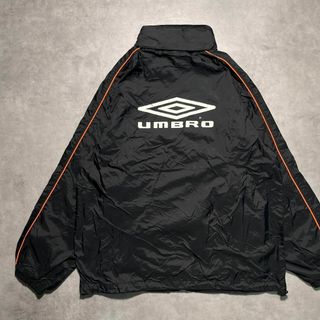 アンブロ(UMBRO)の【UMBRO】00s アンブロ　ブラックナイロンジャケット　テックY2K(ナイロンジャケット)