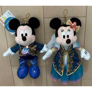 Disney - ディズニー　ファンタジースプリングス　ミッキー　ミニー　ぬいぐるみバッジ　ぬいば