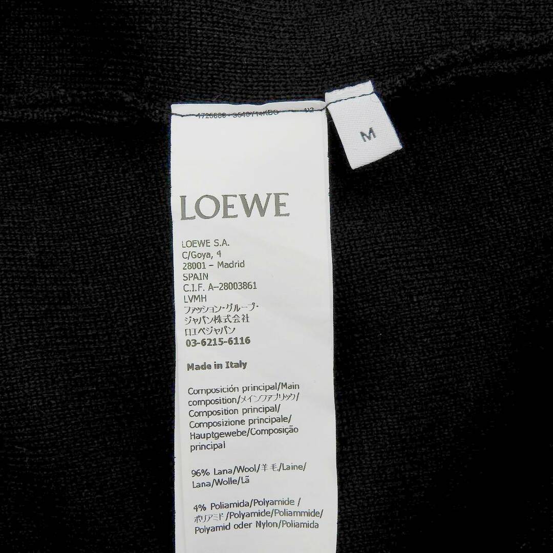 LOEWE(ロエベ)のロエベ アナグラム セーター S540Y14KBG レディース ブラック LOEWE [美品] 【中古】 【アパレル・小物】 レディースのトップス(ニット/セーター)の商品写真