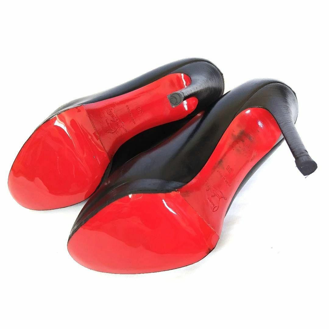 Christian Louboutin(クリスチャンルブタン)のモデルサイズ☆クリスチャンルブタン プラットフォーム ブラックパンプス レディースの靴/シューズ(ハイヒール/パンプス)の商品写真