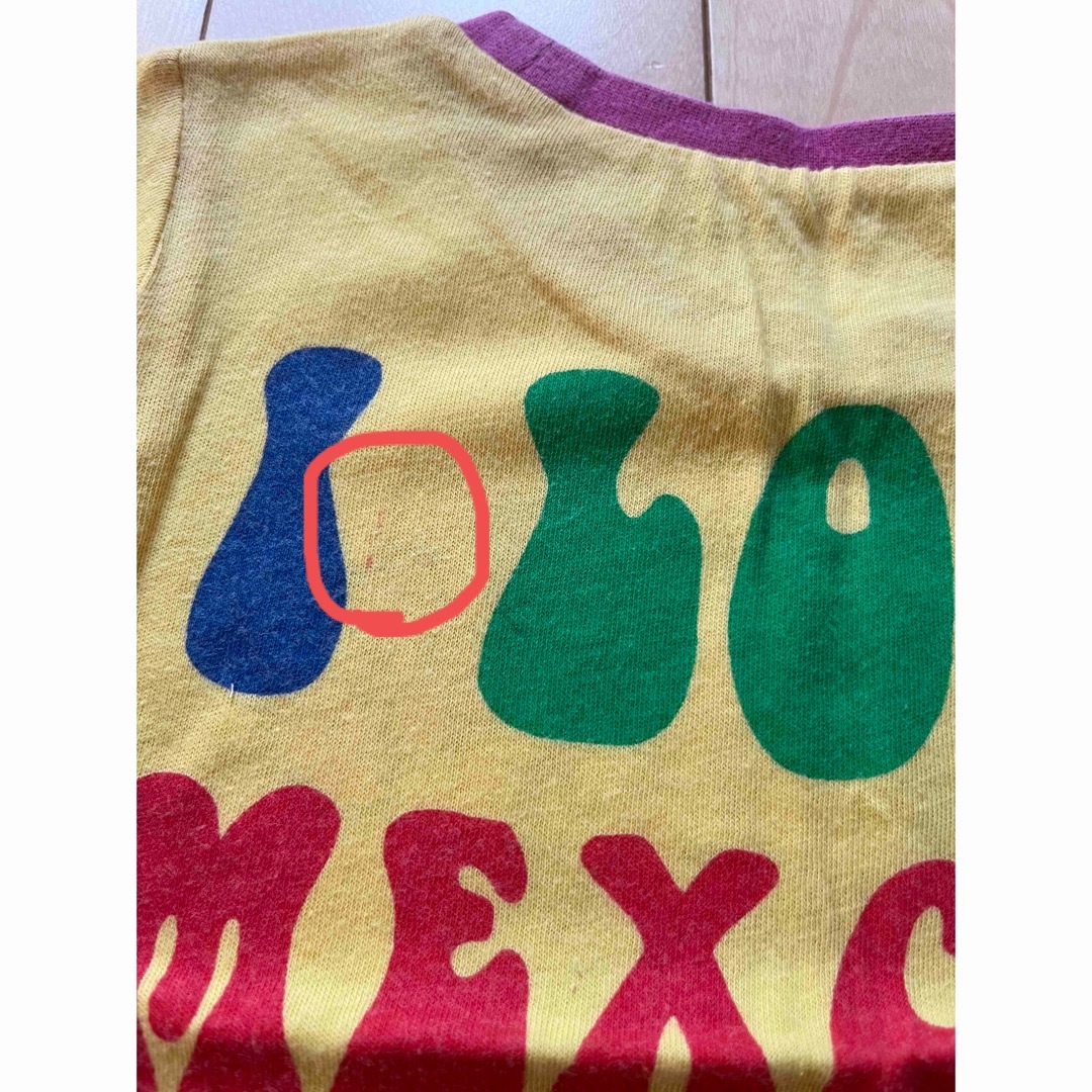 HIPPY HAPPY YUPPY BOO(ヒッピーハッピーヤッピブー)のブーフーウー　ヒッピーハッピー　ラブアンドピース　メキシカンTシャツ　100  キッズ/ベビー/マタニティのキッズ服男の子用(90cm~)(Tシャツ/カットソー)の商品写真