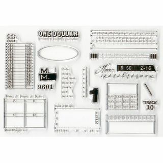 クリアスタンプ　オールドチケット(印鑑/スタンプ/朱肉)