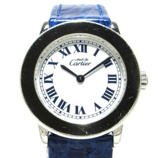 Cartier - Cartier(カルティエ) 腕時計 マスト2ロドヴェルメイユ W1008643 レディース 925/社外クロコベルト 白