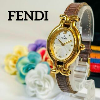 フェンディ(FENDI)の【ケース付き】i259 FENDI フェンディ　オロロジ　640L　ゴールド(腕時計)