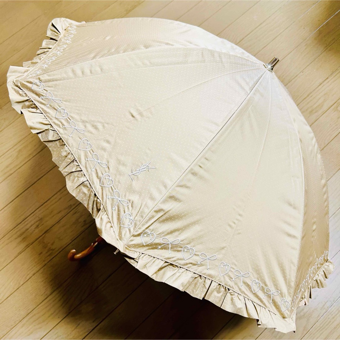 イブサンローラン 晴雨兼用 日傘 ドット ベージュ フリル | フリマアプリ ラクマ イブサンローラン 晴雨兼用 日傘 ドット ベージュ フリル | フリマアプリ ラクマ