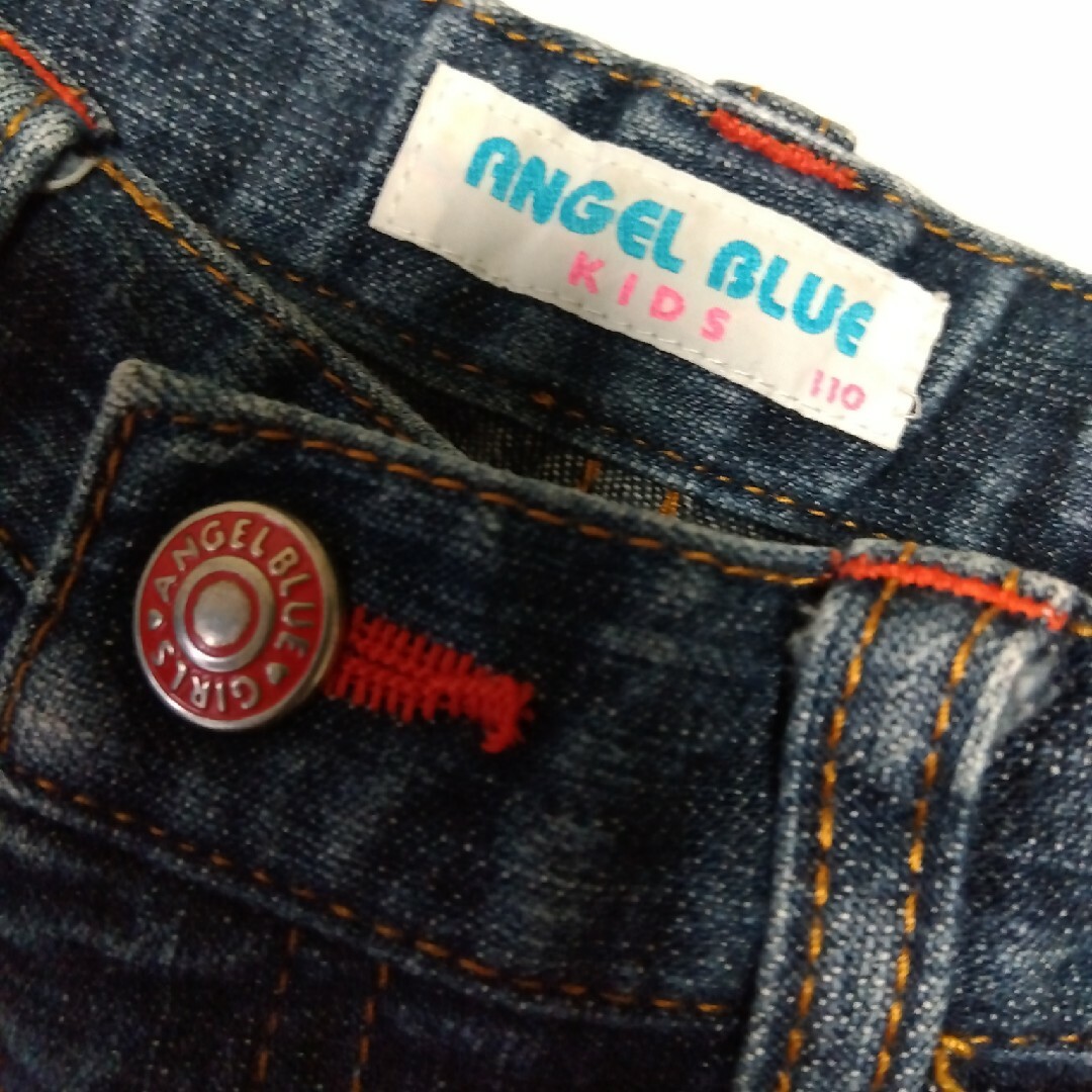 angelblue(エンジェルブルー)のANGEL　BLUE　 デニムパンツ　サイズ110 キッズ/ベビー/マタニティのキッズ服女の子用(90cm~)(パンツ/スパッツ)の商品写真