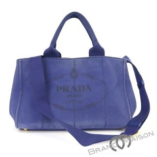 プラダ(PRADA)のBランク【プラダ】カナパ/ミディアムトート/BN2642/ブルー/2wayハンドバッグ/CANAPA/PRADA/レディース【中古】(ハンドバッグ)