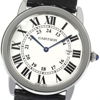 カルティエ(Cartier)のカルティエ CARTIER W6700255 ロンドソロ LM デイト クォーツ メンズ 箱・保証書付き_807565(腕時計(アナログ))