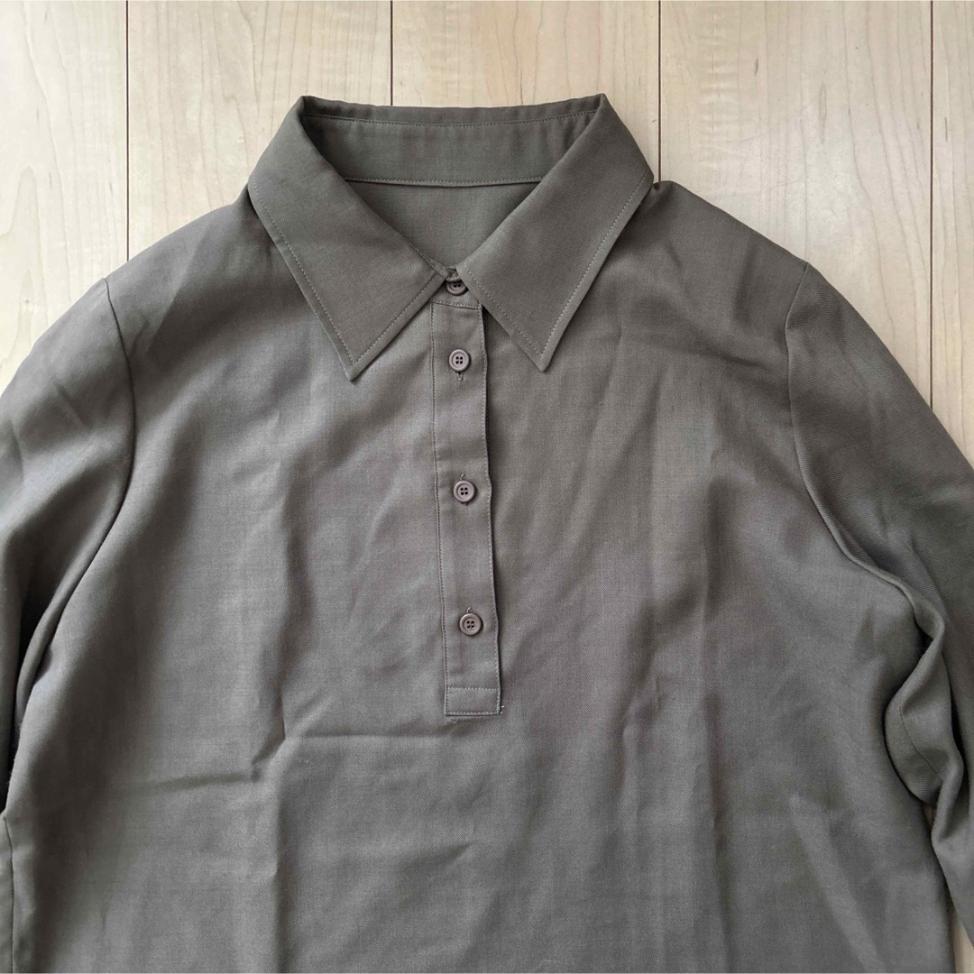 Linea Fresco ウール75% プルオーバーシャツ サイズL レディースのトップス(シャツ/ブラウス(長袖/七分))の商品写真