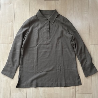 Linea Fresco ウール75% プルオーバーシャツ サイズL(シャツ/ブラウス(長袖/七分))