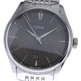 オリス(ORIS)のオリス ORIS 01 733 7721 4053 アートリエ デイト 自動巻き メンズ 良品 箱・保証書付き_810854(腕時計(アナログ))