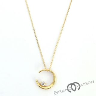 Aランク【スタージュエリー】ムーンライトペンダント/K18YG/ダイヤモンド/0.02ct/Star Jewelry/レディース/アクセサリー/イエローゴールド【中古】