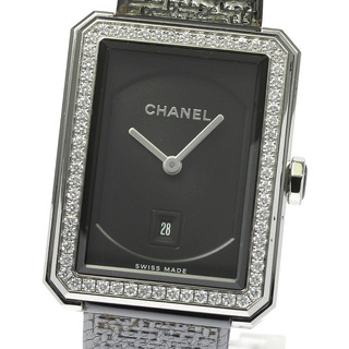 シャネル(CHANEL)のシャネル CHANEL H5318 ボーイフレンド ツイード ダイヤベゼル クォーツ ボーイズ _810242(腕時計(アナログ))
