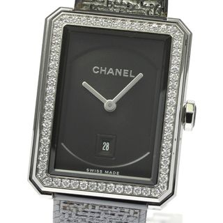 CHANEL - シャネル CHANEL H5318 ボーイフレンド ツイード ダイヤベゼル クォーツ ボーイズ _810242