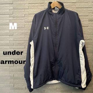 UNDER ARMOUR - アンダーアーマー ウインドブレーカー ナイロンジャケット ジャンパー  上着 紺