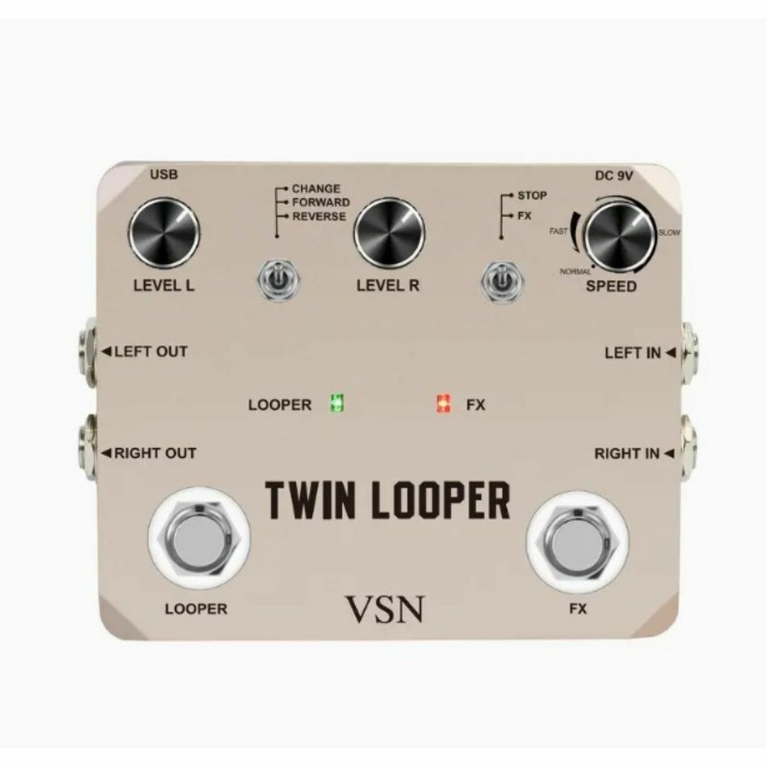 新品・Twin Looper Effect ツインルーパーギターエフェクトペダル 楽器のギター(エフェクター)の商品写真