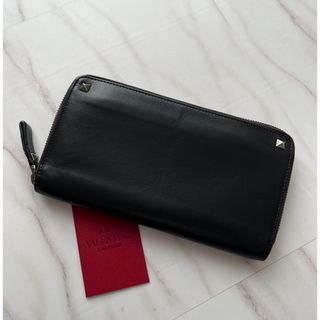 VALENTINO - 324 美品 VALENTIO ヴァレンティノ 長財布 ラウンドファスナー