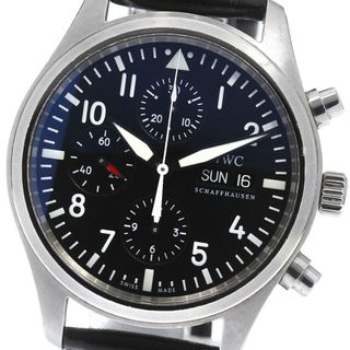 インターナショナルウォッチカンパニー(IWC)のIWC IWC SCHAFFHAUSEN IW371701 パイロットウォッチ クロノグラフ デイデイト 自動巻き メンズ _810752(腕時計(アナログ))