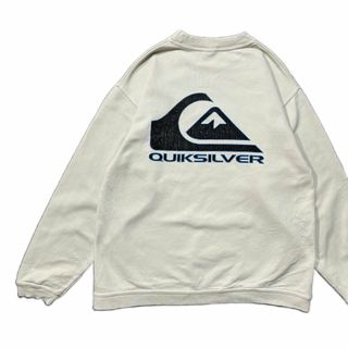 QUIKSILVER - 【Quiksilver】クイックシルバー 両面プリント スウェット 90sサーフ