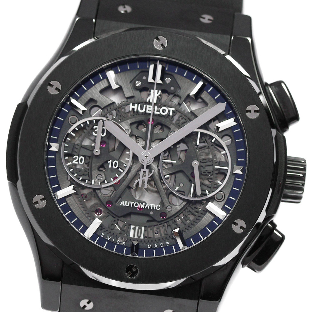 HUBLOT(ウブロ)のウブロ HUBLOT 525.CM.0170.RX クラシックフュージョン アエロ ブラックマジック クロノグラフ 自動巻き メンズ 極美品 保証書付き_813308 メンズの時計(腕時計(アナログ))の商品写真