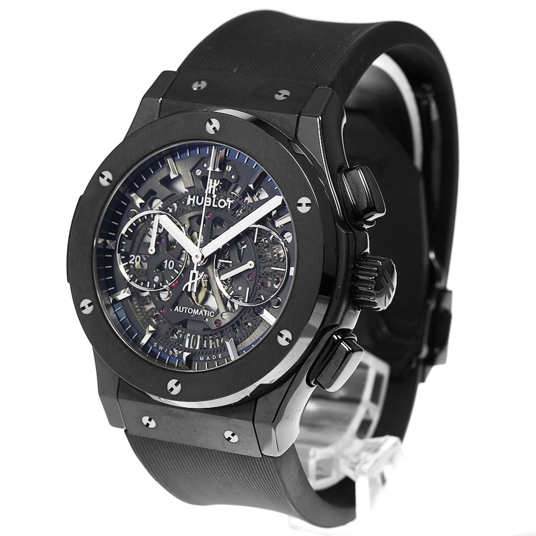 HUBLOT(ウブロ)のウブロ HUBLOT 525.CM.0170.RX クラシックフュージョン アエロ ブラックマジック クロノグラフ 自動巻き メンズ 極美品 保証書付き_813308 メンズの時計(腕時計(アナログ))の商品写真