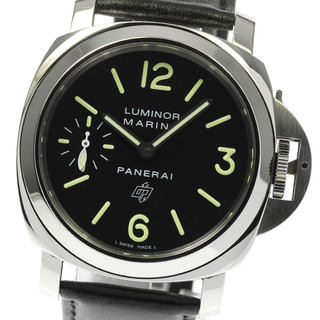 パネライ(PANERAI)のパネライ PANERAI PAM01005 ルミノール マリーナ ロゴ アッチャイオ 手巻き メンズ 箱・保証書付き_810283(腕時計(アナログ))