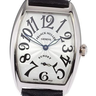 フランクミュラー FRANCK MULLER 7500S6 トノー カーベックス K18WG 手巻き レディース 良品 保証書付き_811835