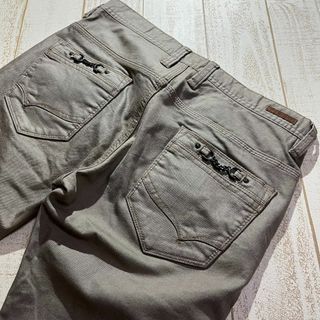 【NICOLE CLUB FOR MEN】ストレッチ シューカット カラーパンツ