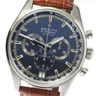 ゼニス(ZENITH)のゼニス ZENITH 03.2041.400 エルプリメロ 36000VpH シャルルベルモ 世界1975本限定 自動巻き メンズ 箱付き_810987(腕時計(アナログ))