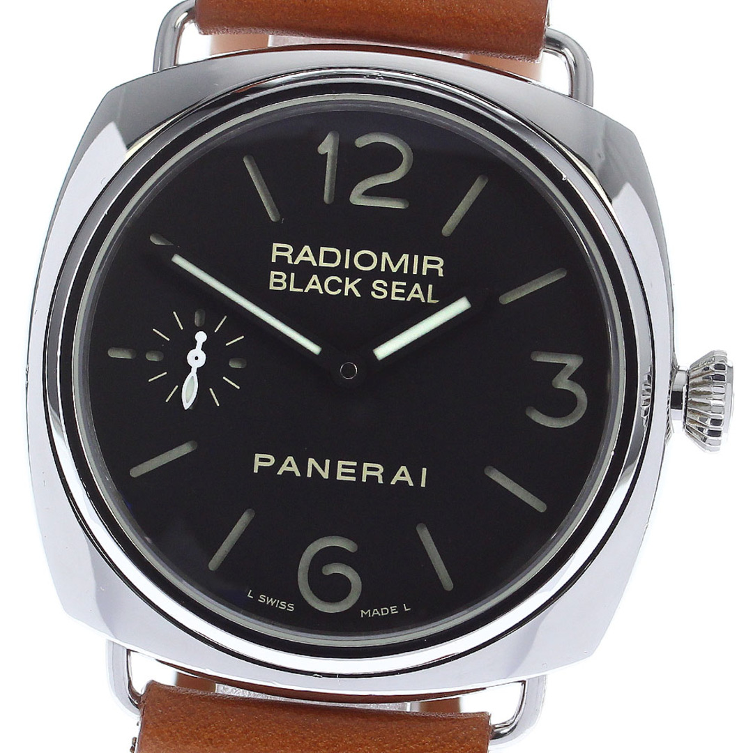 PANERAI(パネライ)のパネライ PANERAI PAM00183 ラジオミール ブラックシール スモールセコンド 手巻き メンズ 箱・保証書付き_813330 メンズの時計(腕時計(アナログ))の商品写真