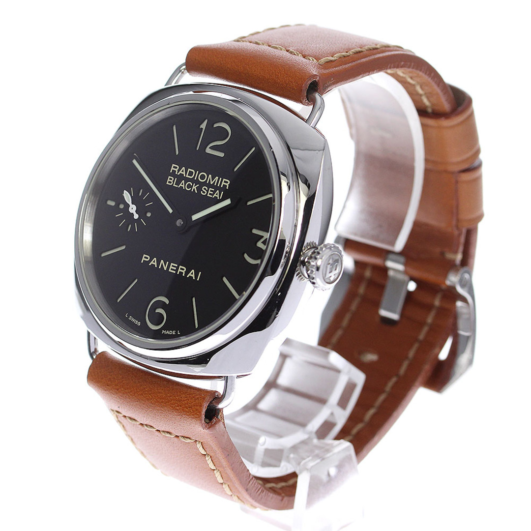 PANERAI(パネライ)のパネライ PANERAI PAM00183 ラジオミール ブラックシール スモールセコンド 手巻き メンズ 箱・保証書付き_813330 メンズの時計(腕時計(アナログ))の商品写真