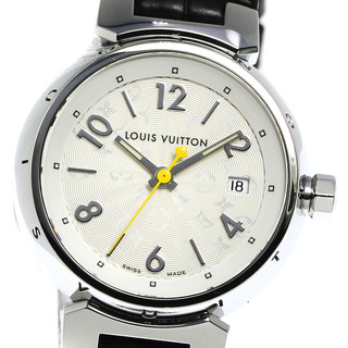 ルイヴィトン(LOUIS VUITTON)のルイ・ヴィトン LOUIS VUITTON Q121K タンブール デイト クォーツ レディース 箱・保証書付き_810680(腕時計)