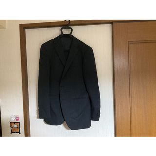 大幅値引。スーツ上下（A6）【新品】BLACK、ペンシルストライプ。(スラックス/スーツパンツ)